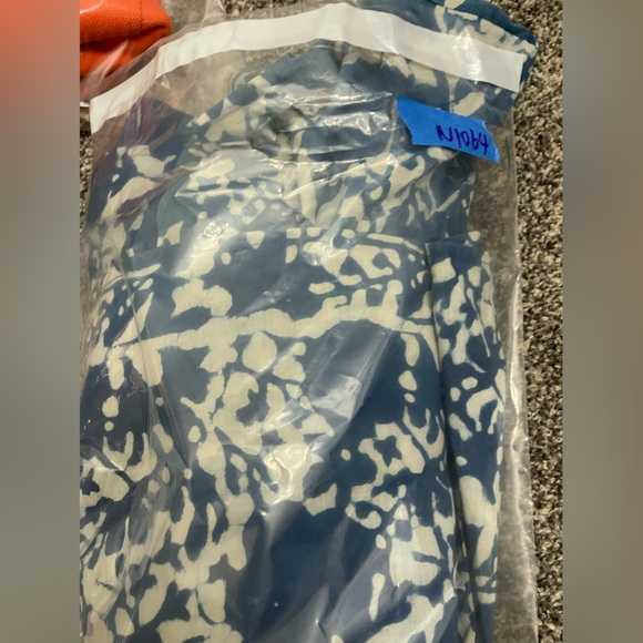 Mirth Caftans VIENNA MAXI DRESS in Blue Floral Sz XL Handcrafted in India Cotton - Picture 14 of 14